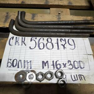 Болт фундаментный 1.1.M16х300