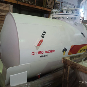 Резервуар горизонтальный стальной наземный РГСН5, 5 м³ для хранения масла,  с хранения (ПИ511123)