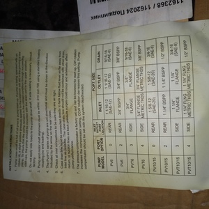 Насос гидравлики РV15 2R1 E F02 OSBORN