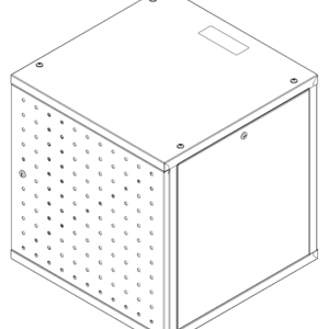 Шкаф телекоммуникационный настенный 12U (600х600), RAL 7035