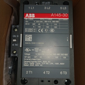 Контактор ABB A145-30 3P 145А 1000//230В AC 75кВт, 1SFL471001R8011