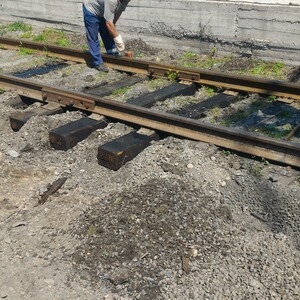 Замена шпал на жд тупиках, железнодорожных подъездных путях в Красноярске