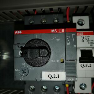 Автоматический выключатель ABB защиты двигателя MS -116
