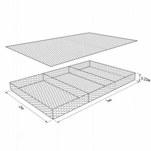 Габион Матрац Рено гси-М 3x2x0,23-С60-2,4/3,4-цп