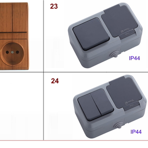 Розеточные блоки ОПТОМ (розетки с выключателями) для накладного монтажа горизонтальные и вертикальные, Турция (разные цвета).