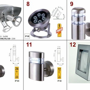 Лампы (галогеновые и люминисцентные) и Светильники: садово-парковые, настольные, споты, ночники и потолочные встраиваемые. ОПТОМ