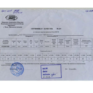 Проволока св-10гсмт-1.2 ГОСТ 2246-70 (без покрытия)