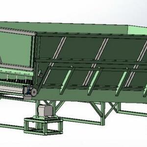 Бункер транспортер подающий -элемент линии производства шпона (подача опилок в котельную)