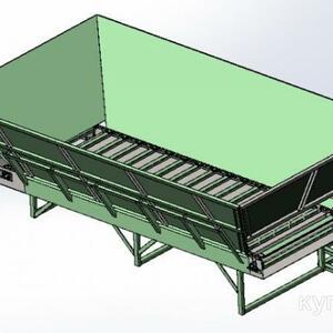 Бункер транспортер подающий -элемент линии производства шпона (подача опилок в котельную)