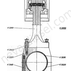 Верхний полувкладыш К33210 Sulzer 40/48