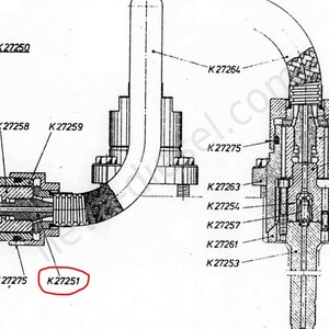 Трубопровод высокого давления К27251 Sulzer 40/48