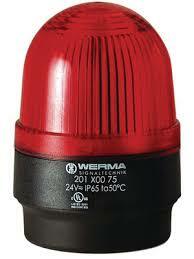 Маяк светодиодный постоянный Красный Werma 24V AC/DC 201.100.75