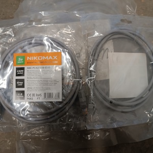 ETM ЭКО47014 Шнур U/UTP 4 пары, Кат.5e, 2хRJ45/8P8C,T568B, 7х0,175мм, LSZH, серый, 1,5м (NMC-PC4UD55B-ES-015-C-GY)