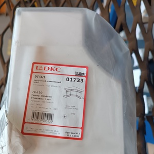 Угол внутр. измен 01733 NIAV 100x80WO чистая белая
