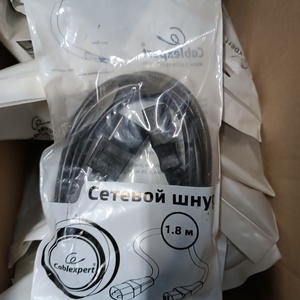 Кабель питания IEC 320 C13 - IEC 320 C14 1.8м