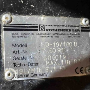 Каналопромывочная машина Rothenberger HD 19/180 B